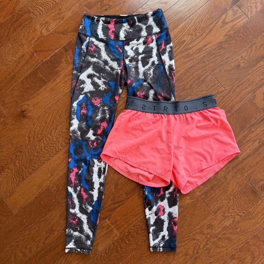 H&M Activewear bundle leggings and shorts